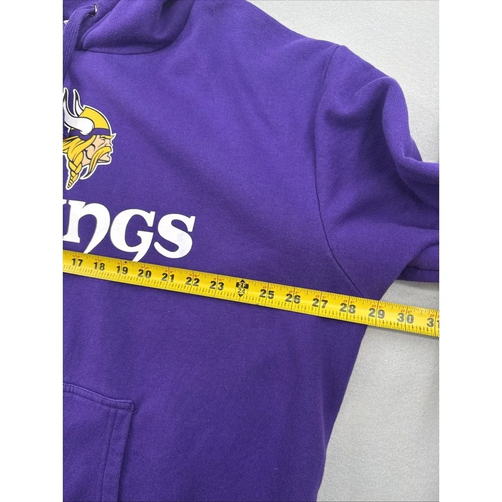 Vintage 90s‎ Y2K Minnesota Vikings NFL Hoodie Men's 4XL Purple Majestic Boxy Fit